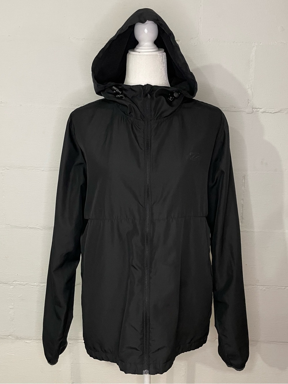 Billabong Black Hooded Lightweight Windbreaker